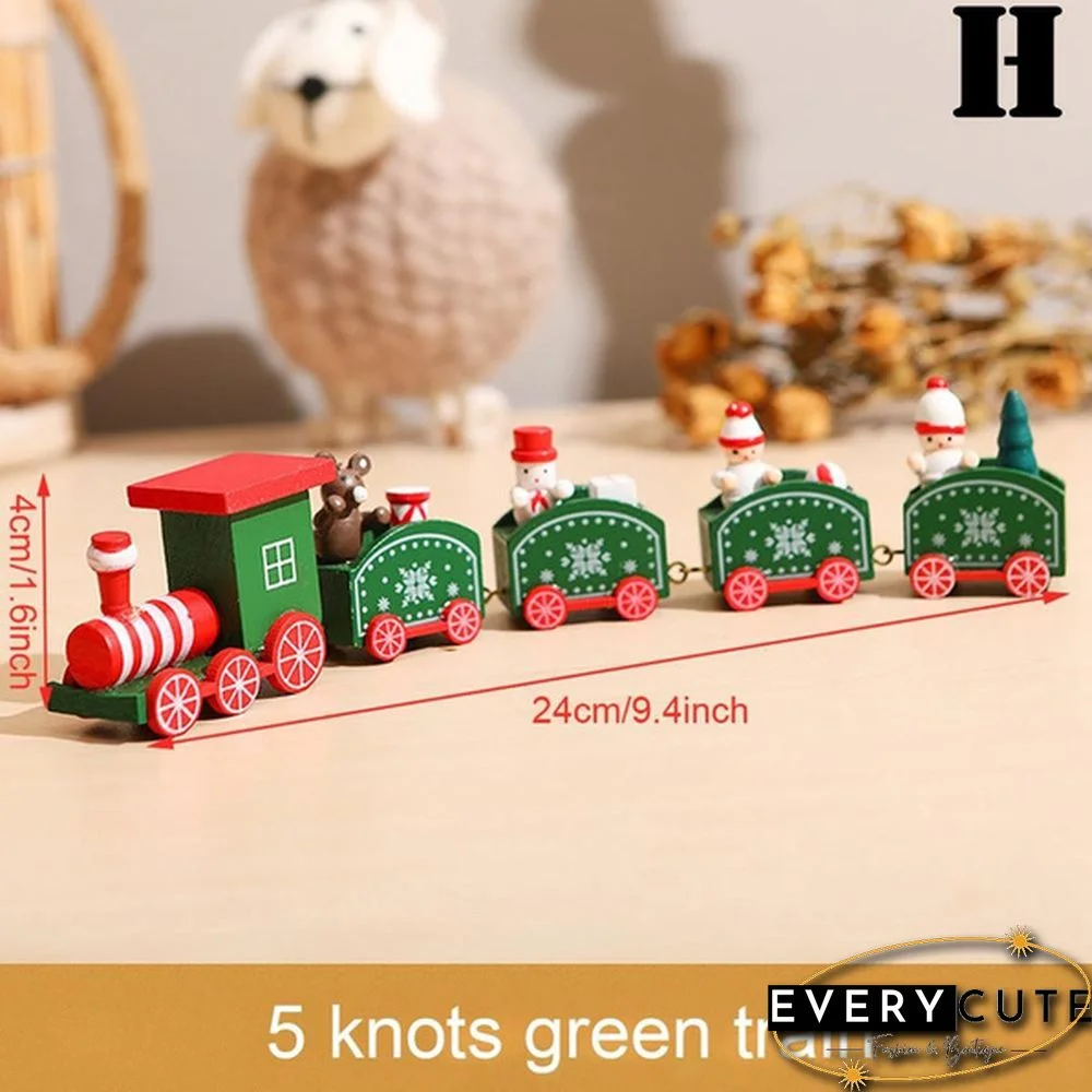 Christmas Wooden Little Train Merry Christmas Decoration For Home Christmas Ornaments New Year Gifts Xmas Decor Navidad Noel