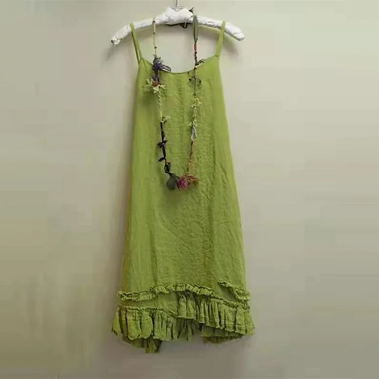 Casual Strap Tube Top Midi Dress