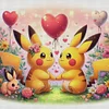 Dating Pikachu-11CT Stamped Cross Stitch 40*40cm/15.75*15.75in