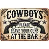 Cowboy - Vintage Metal Signs - 20*30cm/30*40cm - Western