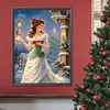 Diamond Painting-DIY Full Round Drill Christmas Girls