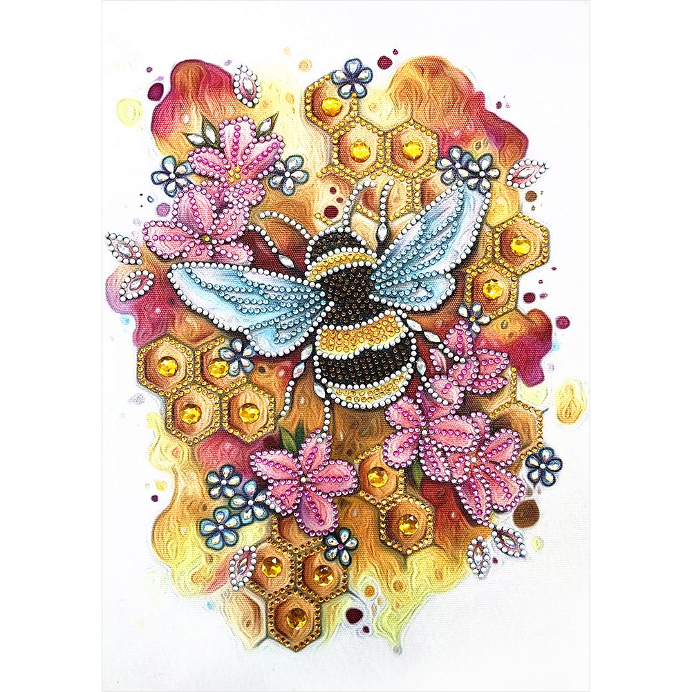 

30*40CM - Bee - Special Shaped Diamond Painting, 501 Original