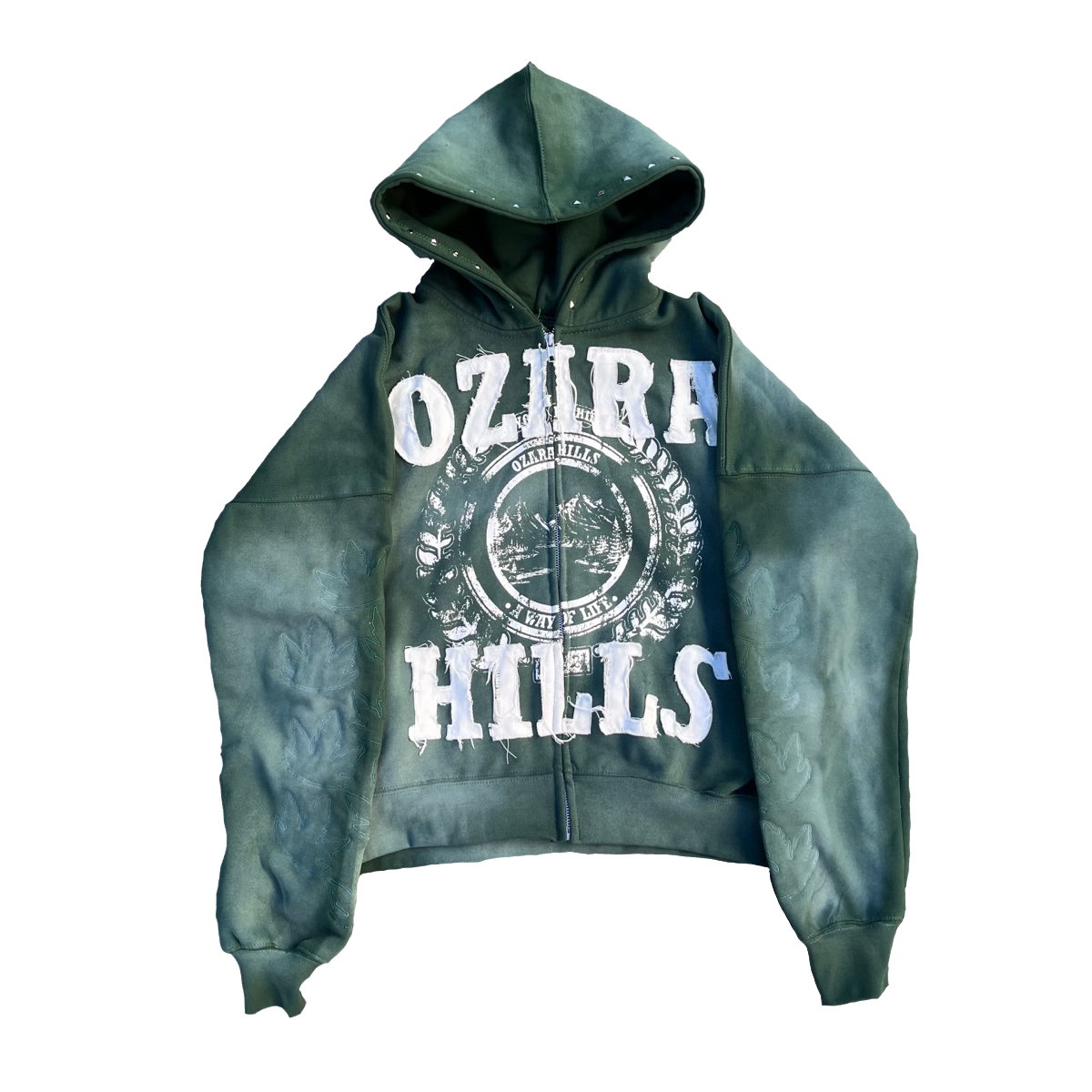 OG OZARA HILLS GREEN ZIP UP
