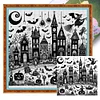 (Multi-Style) Halloween-11CT Stamped Cross Stitch 50*50cm/19.69*19.69in