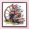 Flowers Wheels-11CT Stamped Cross Stitch 40*40cm tapestrymarket