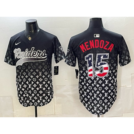 Youth Las Vegas Raiders #15 Fernando Mendoza Black Vapor Limited Baseball Jersey EBE2