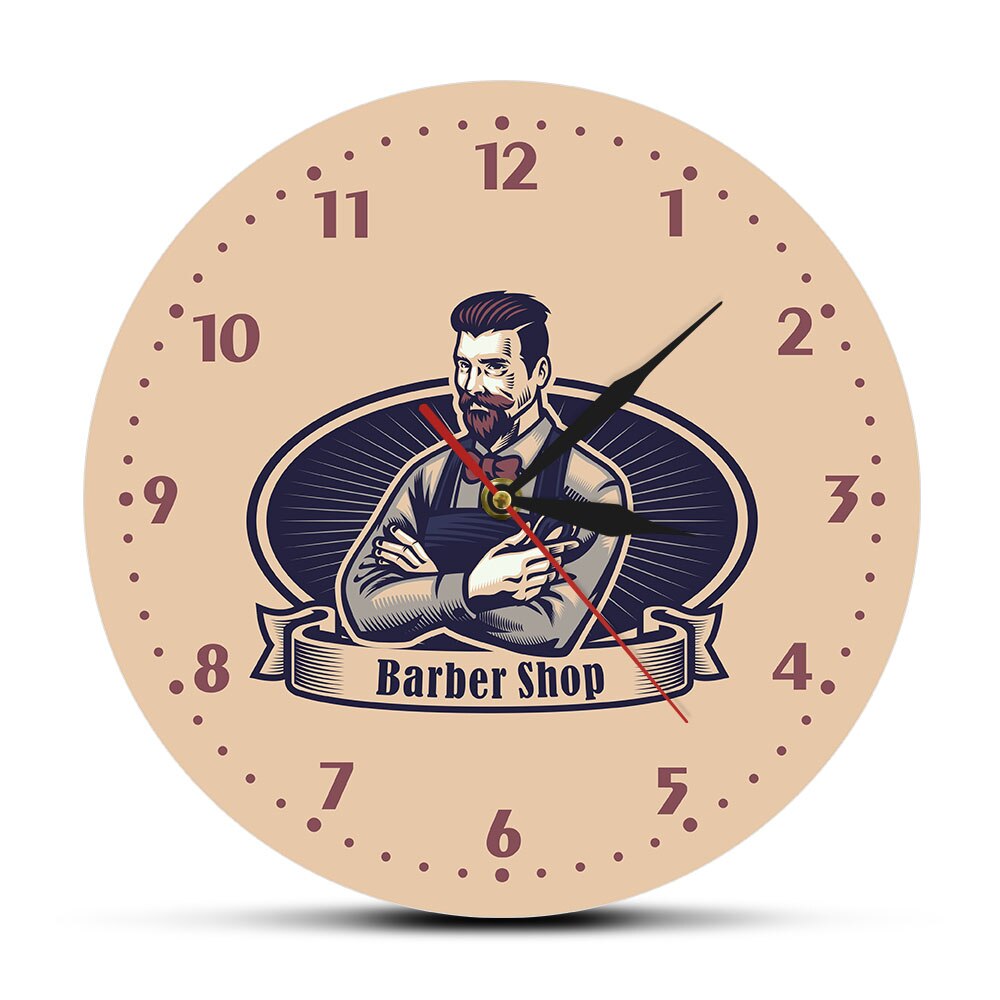 

Barber Beauty Salon - Frameless Acrylic Wall Clock, 501 Original