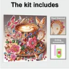 (Pre-Framed)Coffee-Special Shape Diamond Painting Kit(25x25cm)