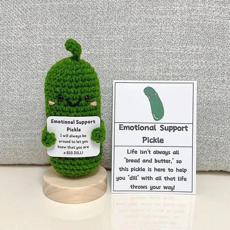 Handmade Emotional Support Pickled Cucumber Gift