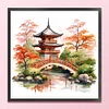 Pavilions-11CT Stamped Cross Stitch 40*40cm/15.75*15.75in tapestrymarket