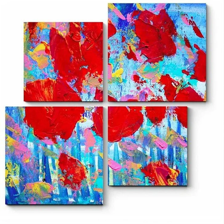 Quadruple Painting - Painting By Numbers - 30*30CM & 40*40CM gbfke