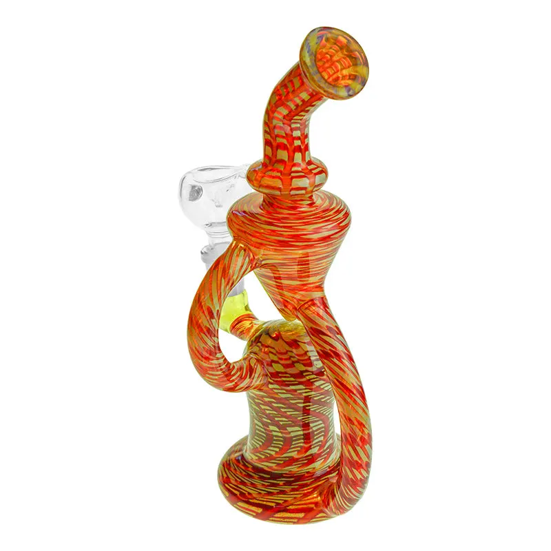 Recycler Pipe Colorful Glass Smoking Water Pipe 