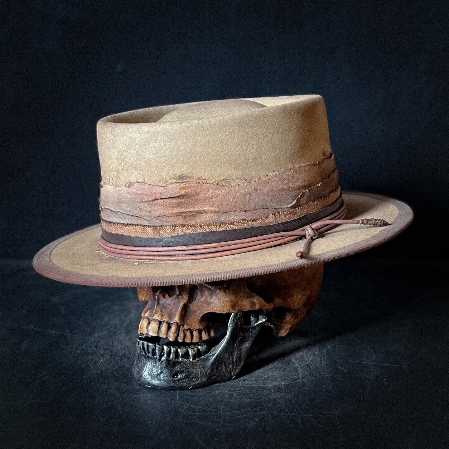 Cold Killer--Vintage-Style Distressed Felt Bucket Hat