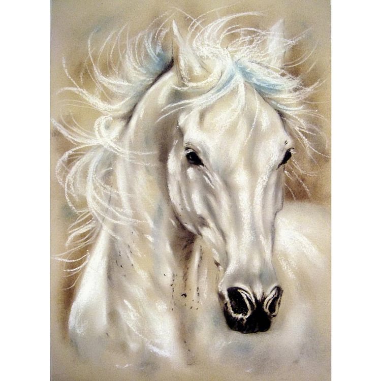 Horse  Full Round Diamond Painting 30*40cm