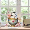 Tasse &Agrave; Th&eacute; Chaton-Bricolage Ornement