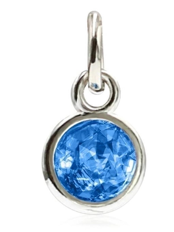 Diamond-encrusted Twelve Birthstone Colored Glass Pendant Necklace Jewelry DIY Pet Alloy Accessories Jewelry
