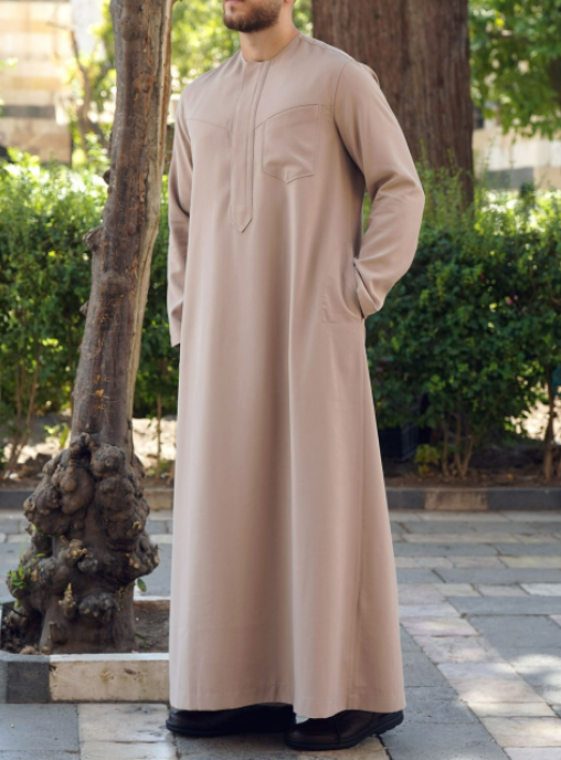 Casual fashion khaki robes for men