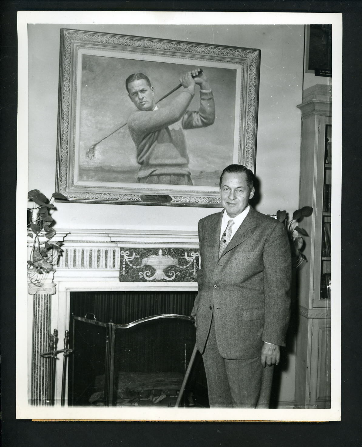 Bobby Jones honored at US Golf Association House New York 1953 Press Photo Poster painting