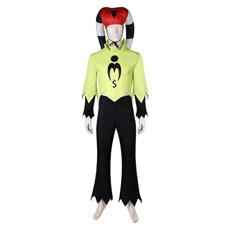 TV Helluva Boss 2 (2024) Fizzarolli Yellow Outfits Hazbin Hotel Cosplay Costume Halloween Carnival Suit