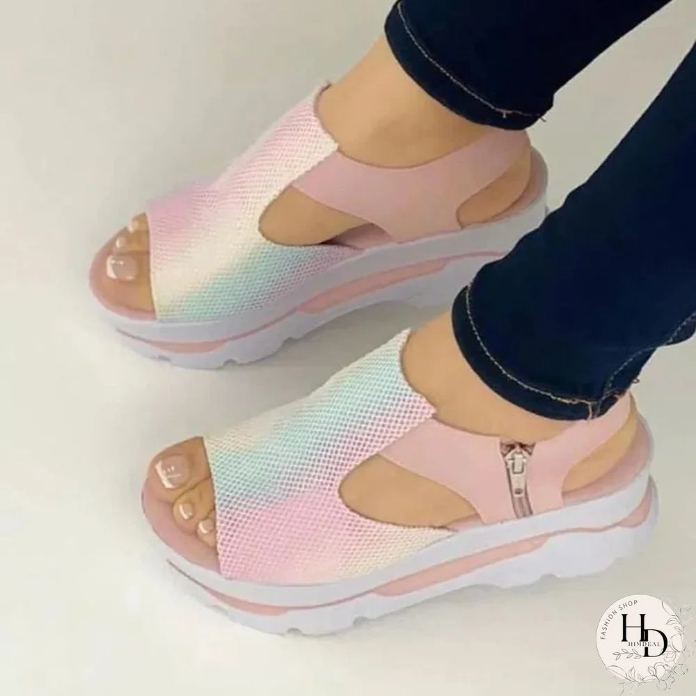 Summer Fashion Wedge Platform Sandalias Women Peep Toe Shoes Of Women Plus Size Height Increase Casual Beach Ladies Sandals