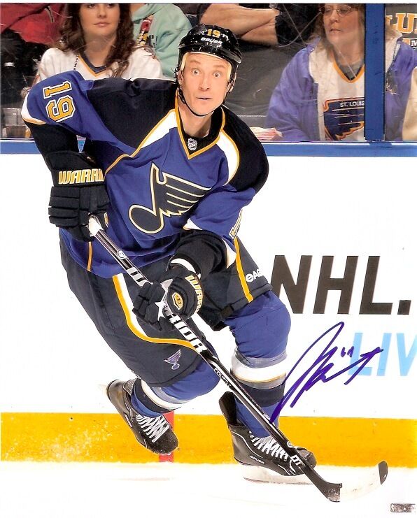 St Louis Blues Jay Bouwmeester Autographed Signed 8x10 Photo Poster painting COA