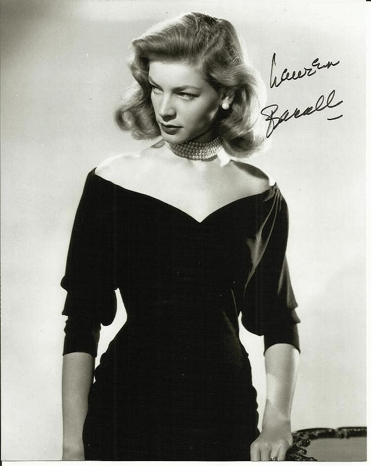 LAUREN BACALL Signed Photo Poster paintinggraph - Film Star Actress - preprint