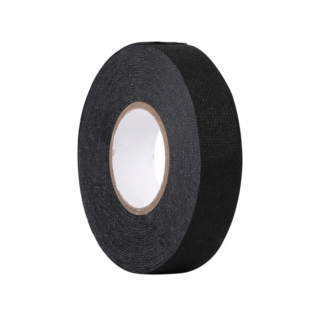 7 Rolls Black Adhesive Fabric Tape Heat-resistant Car Electrical Wrap  Protection
