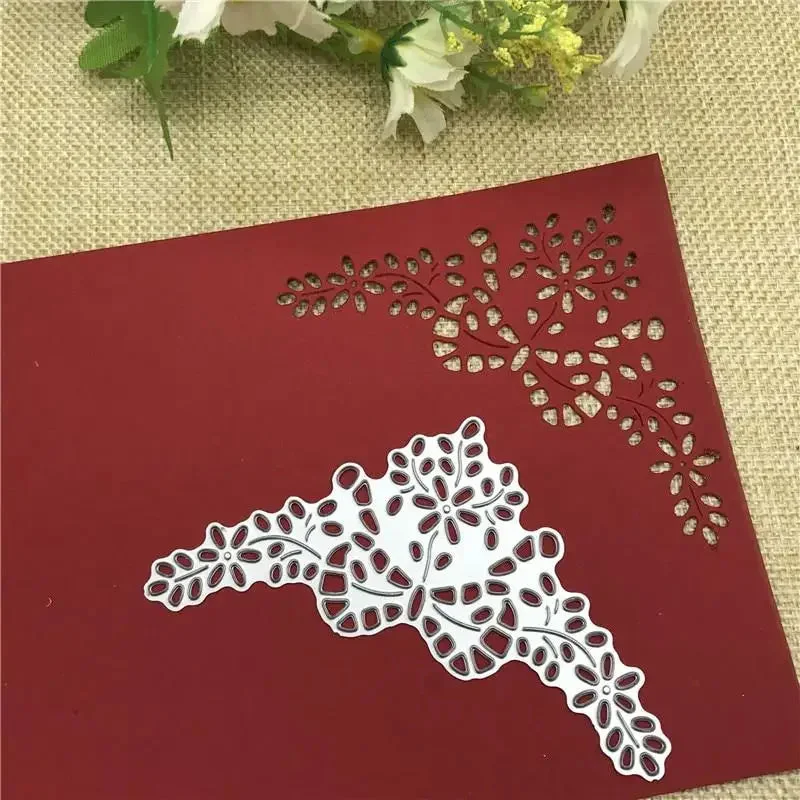 Oocharger Angle Flower Metal Cutting Dies Stencil Scrapbooking Photo Album Card Paper Embossing Craft