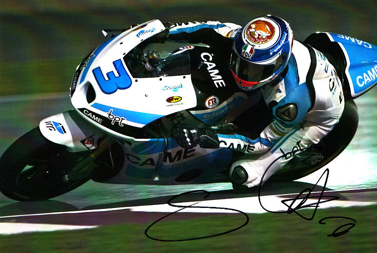 Simone Corsi Moto 2 Hand Signed FTR Photo Poster painting 5x7.5 2012 4.