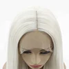 Handmade Super Realistic and Natural Medium Length Straight Women's Lace Wig