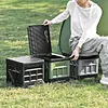 Folding Collapsible Toilet for Adults & Kids Emergency Toilet with Lid & Reusable for Camping Travel Outdoor Car RV & Emergency Use