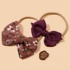 3PCS Adorable Floral Bowknot Hair Head Bands Set for Babies