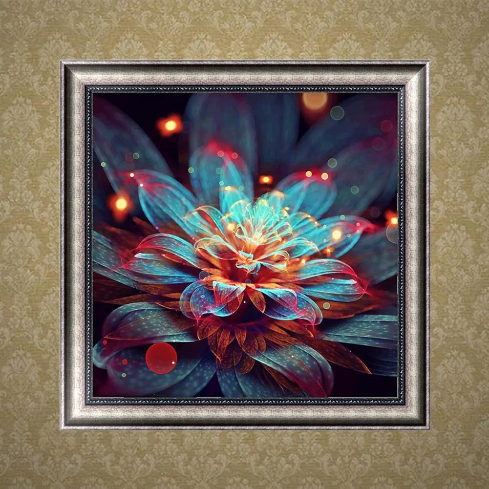 Partial Round Diamond Painting 30*30cm - Flower