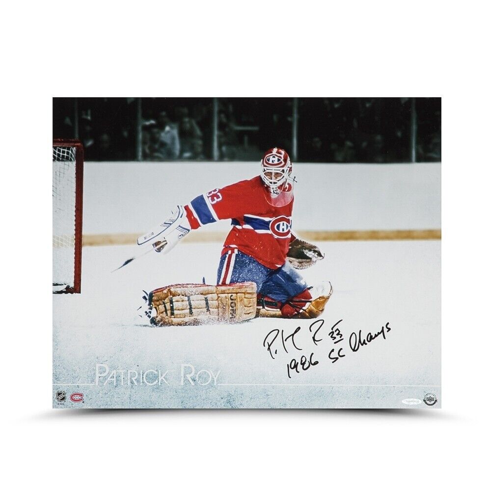 Patrick Roy Signed Autographed 16X20 Photo Poster painting The Save