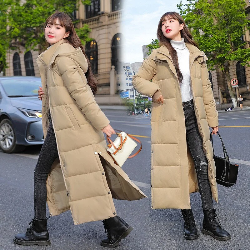 New Jacket Women Winter Thick Down Parka Women Hooded Jacket Warm Female Coat Fashion Outwear Ladies Causal Parka Women Jacket