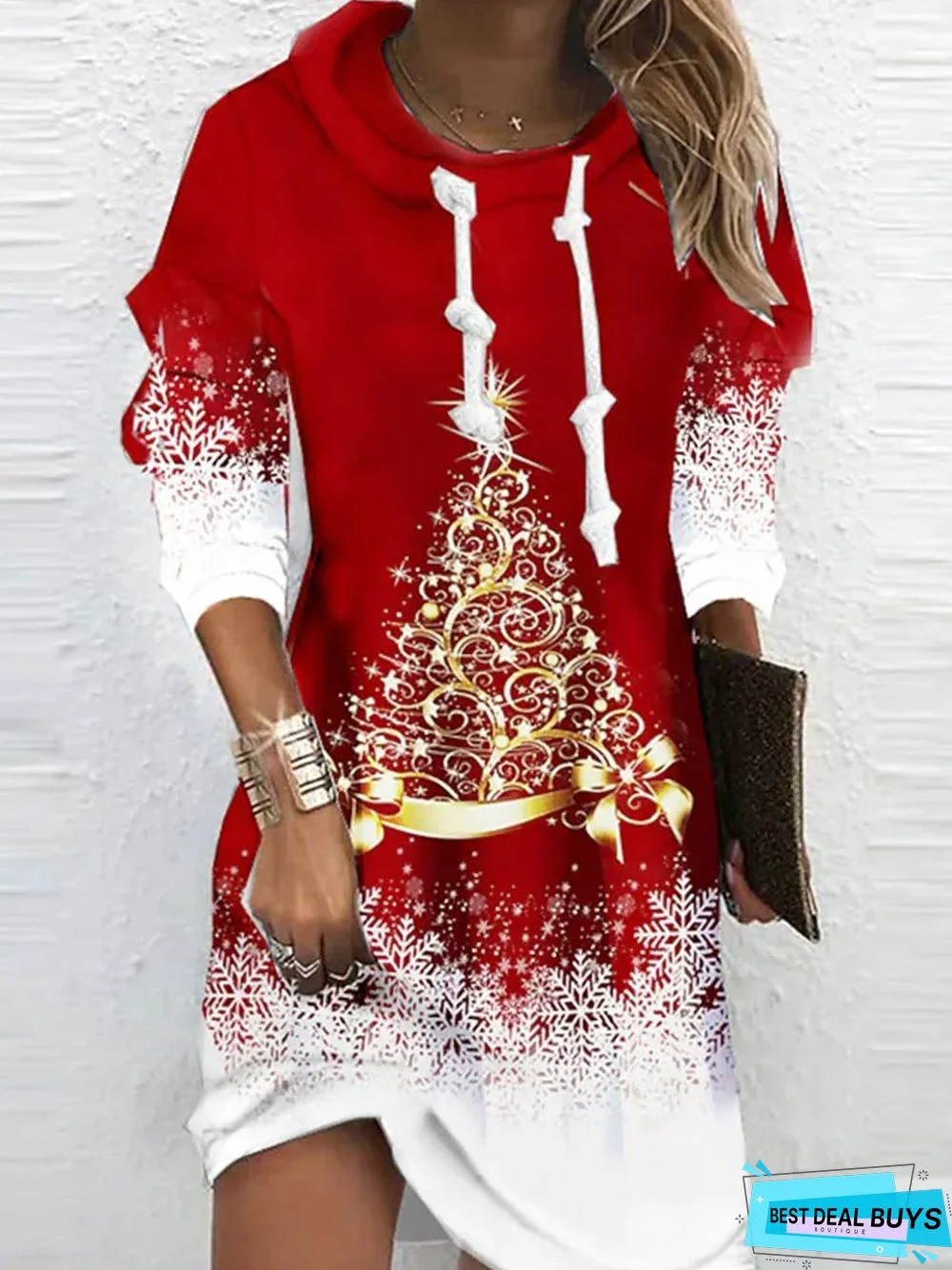 Christmas Casual Loose Long sleeve Dress