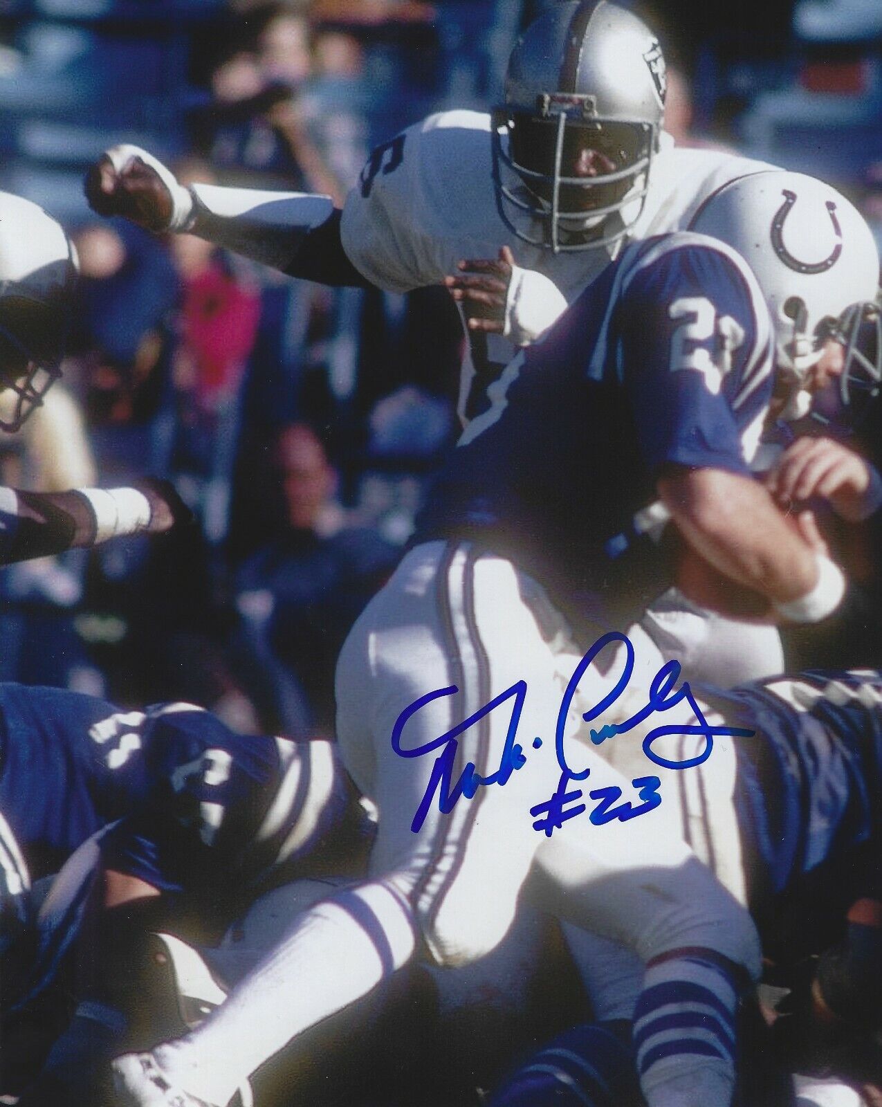 Autographed DON MCCAULEY Baltimore Colts 8X10 Photo Poster painting - w/COA