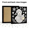 uk.everydayedeals DIY Pearl Painting With Frame - Handmade Self-Adhesive Pearls - Snowman(25*25cm)