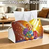 Flower Gift Teddy Bear DIY Diamond Painting PU Tissue Holder Box