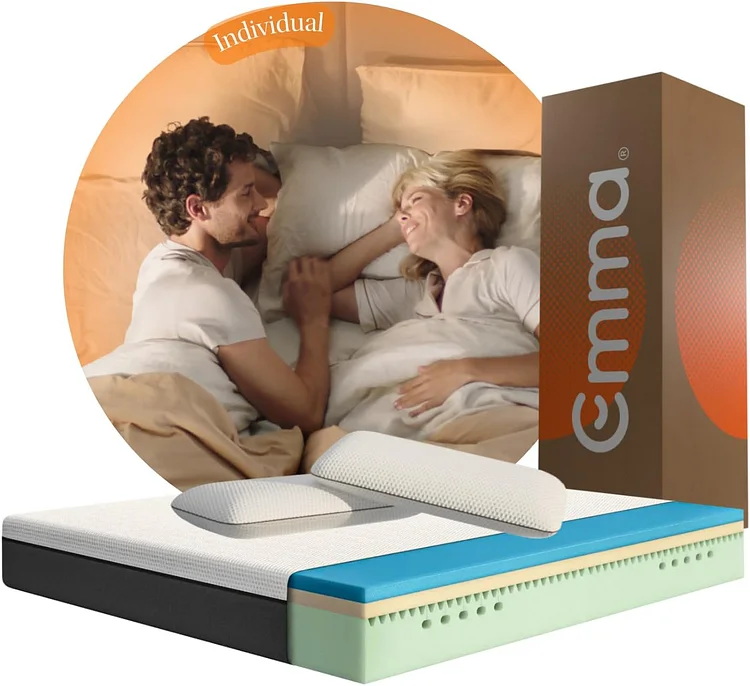 Emma Original Colch&oacute;n Matrimonial 135x190 de Memory Foam | Colch&oacute;n en Caja | Tecnolog&iacute;a Alemana | 10 A&ntilde;os de Garant&iacute;a & 100 Noches de Prueba