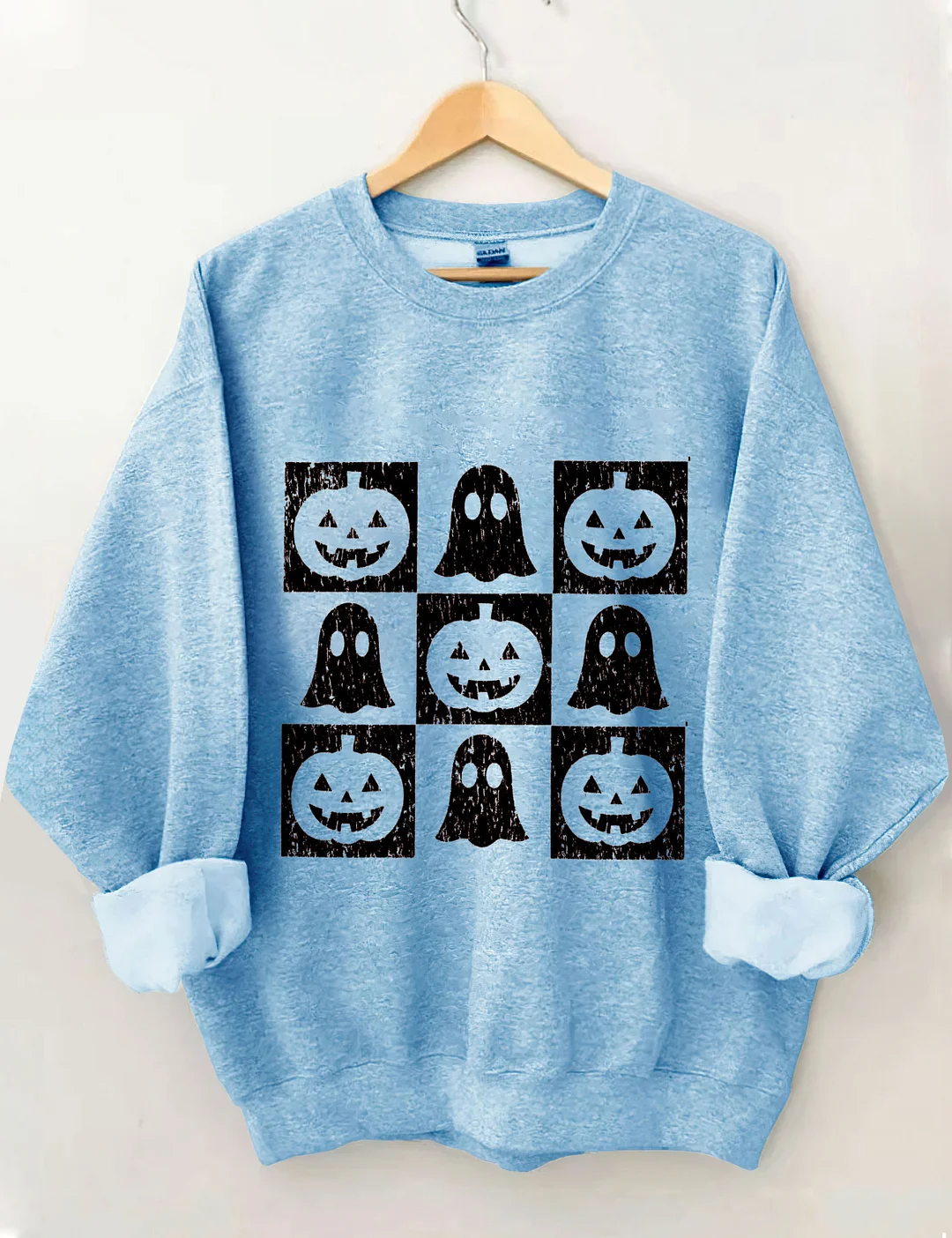 Checkered Halloween Sweatshirt