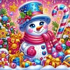 Snowman-Special Shaped Diamond Painting