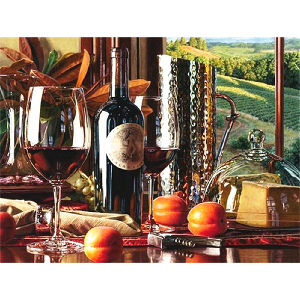 

Red Wine - Square Drill Diamond Painting - 50*40CM, 501 Original