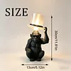 Monkey Table Lamp with Top Hat Animal Desk Lamp for Monkey Lovers Fun Creative Decorative Lamp for Sleep Nursery Office & Home Decor
