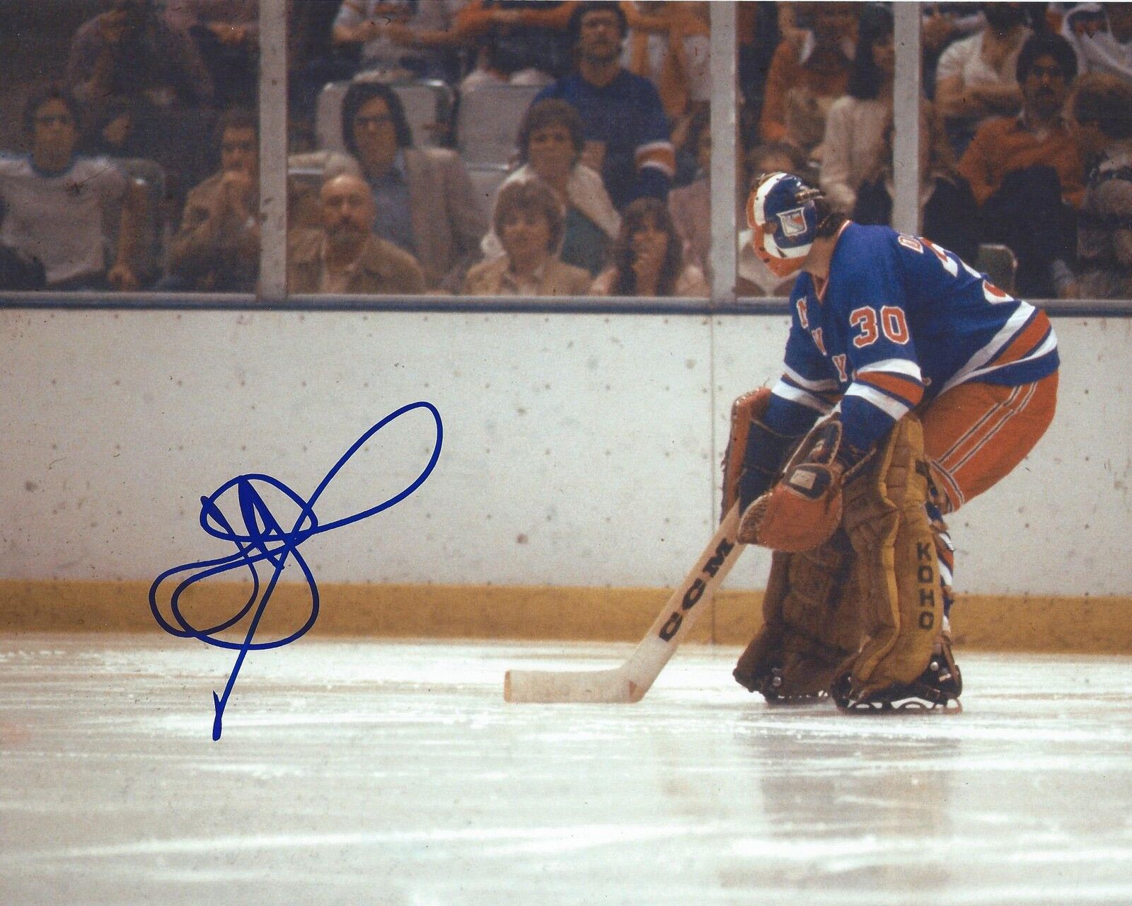 John Davidson Signed 8×10 Photo Poster painting New York Rangers Autographed COA