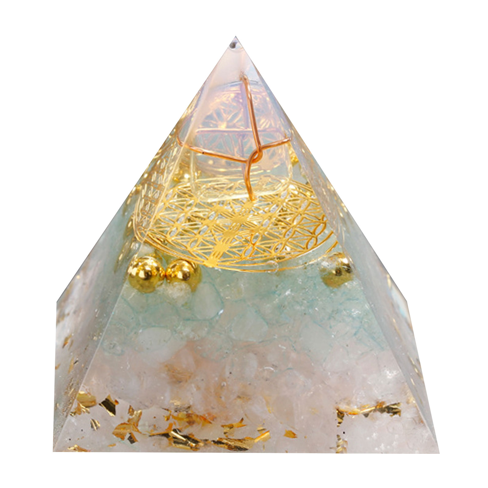 

6cm Natural Orgonite Pyramid Chakra, 501 Original