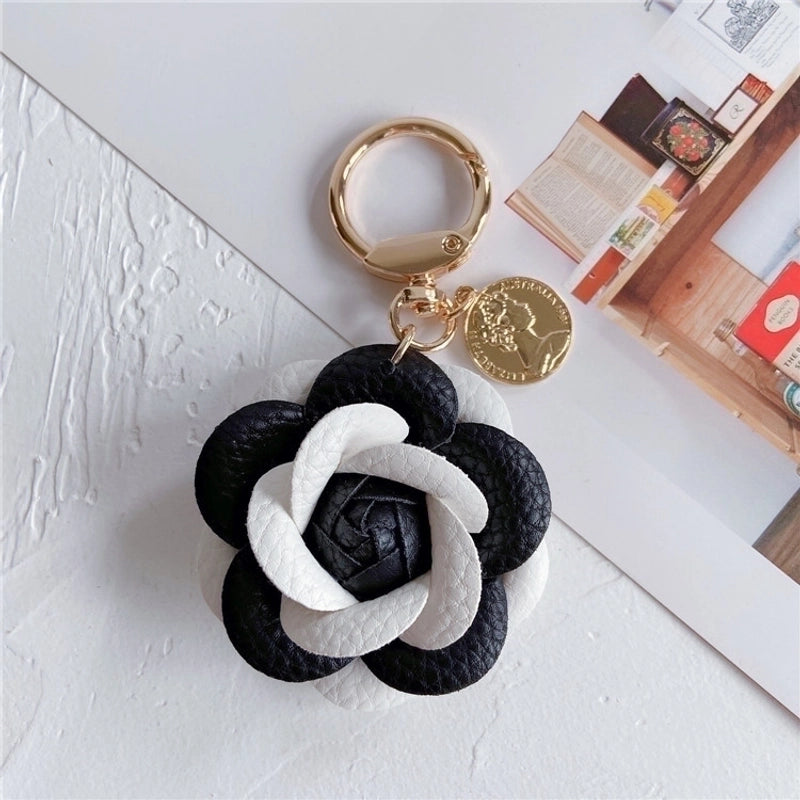 Commute Flower Pu Leather Women’s Bag Pendant Keychain