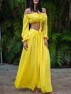 Strapless Off-The-Shoulder Maxi Dress