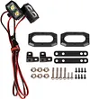 RC Car LED Lights Headlight Spotlight for 1/10 RC Crawler Car Axial SCX10 D90 Traxxas TRX4 TRX6 CC01 Redcat Gen8 Parts (2 Lights B with Switch)