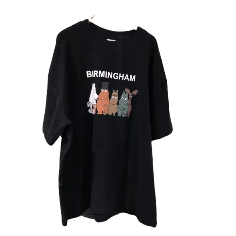 Brownm Brownm Celebrity Short-Sleeved T-Shirt Women's Wear 2024 Summer Wear New Korean Version Of Harajuku Loose-Match Half-Sleeve T-Shirt Clothes